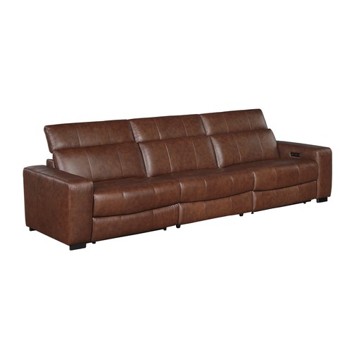100 top grain - leather, brown