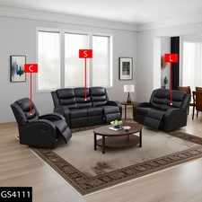 Black Faux Synthetic Leather