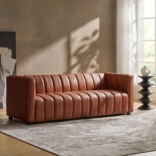 Stylish brown leather - 83",