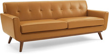 Tan Top-Grain Leather Lounge