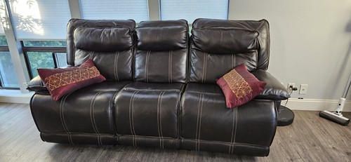 Dark brown leather manual - dark,